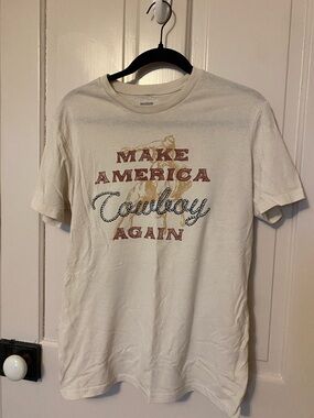 Make America Cowboy Again Graphic Tee - White